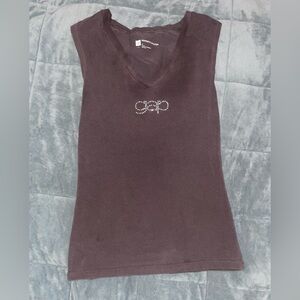 GAP Women's Dark Brown Tank Top